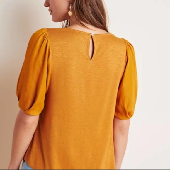 NWT Anthropologie Dolan left coast saffron top - Picture 2 of 8